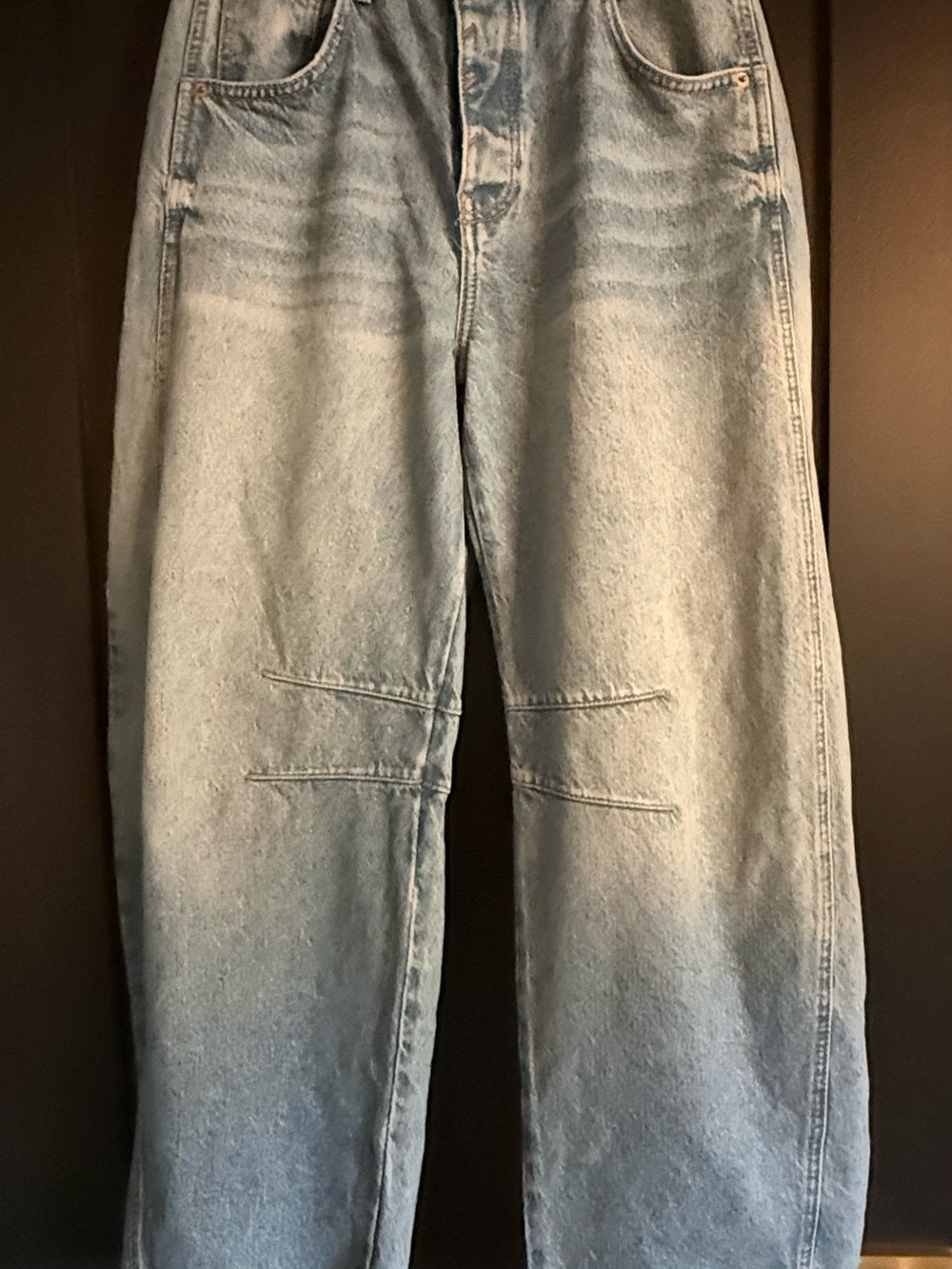Free People We the Free Good Luck barrel jeans sz 27 - Picture 6 of 10